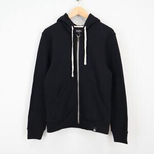 American Giant Mens Midweight Full Zip Black Sweatshirt Size Small NWOT